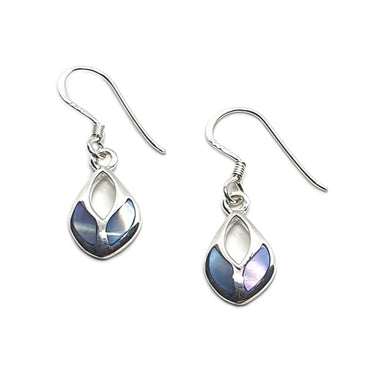 Blue mother of pearl earrings hotsell