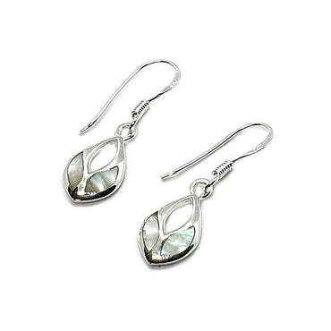 Sterling Silver & White Mother of Pearl Earrings (E264WPT)