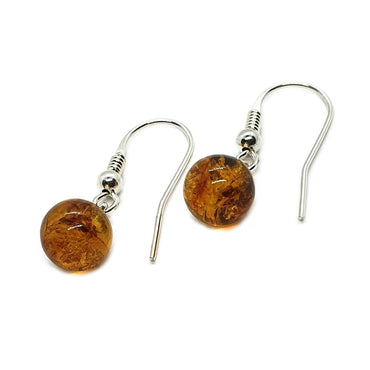 Sterling Silver & Amber Earrings (E270COT)