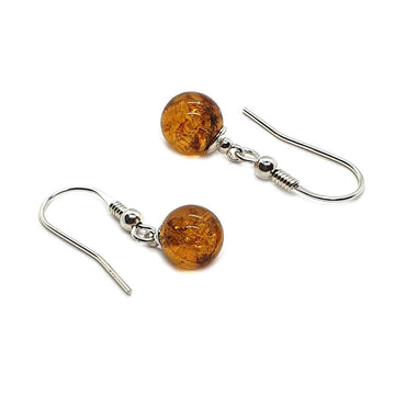 Sterling Silver & Amber Earrings (E270COT)