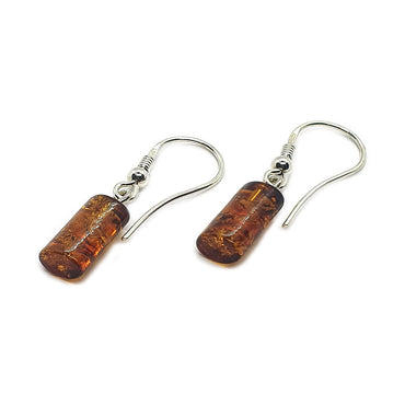 Sterling Silver & Amber Earrings (E273COT)