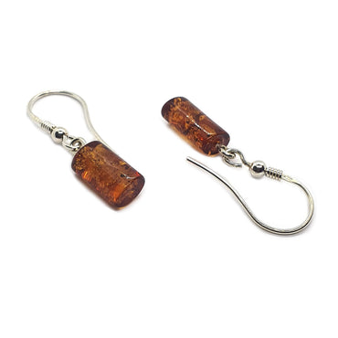 Sterling Silver & Amber Earrings (E273COT)