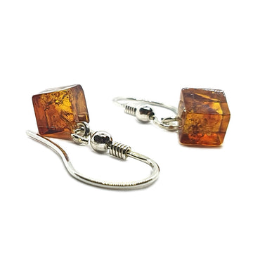 Sterling Silver & Amber Earrings (E274COT)