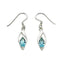 Sterling Silver & Blue Topaz Earrings (E306BTT)