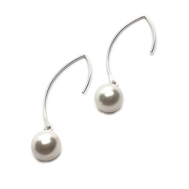 Sterling Silver & Pearl Earrings (E308PLT)