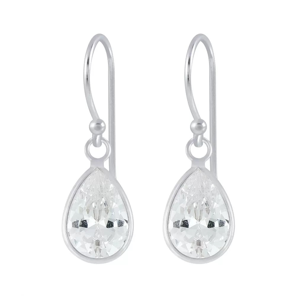 Sterling Silver & Cubic Zirconia Earrings (E316CZT)
