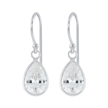 Sterling Silver & Cubic Zirconia Earrings (E316CZT)