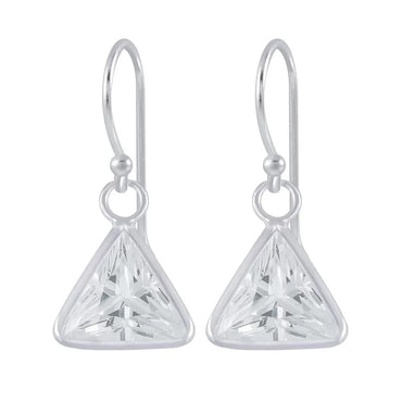 Sterling Silver & Cubic Zirconia Earrings (E317CZT)