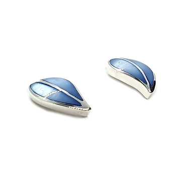 Sterling Silver & Blue Mother of Pearl Earrings (E649BPT)