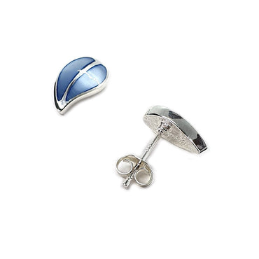 Sterling Silver & Blue Mother of Pearl Earrings (E649BPT)