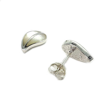 Sterling Silver & White Mother of Pearl Earrings (E649WPT)