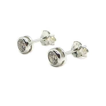 Sterling Silver & Cubic Zirconia Earrings (E666CZT)