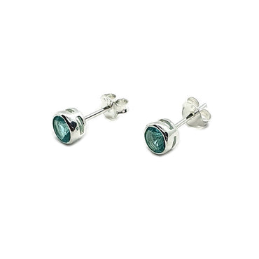 Sterling Silver & Blue Topaz Earrings (E667BTT)