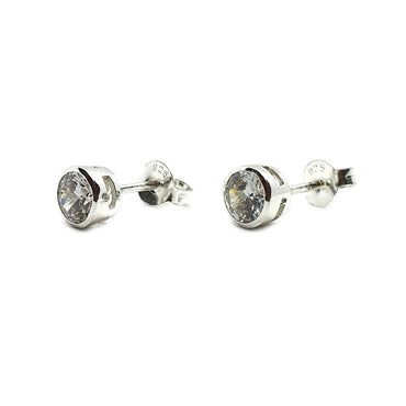 Sterling Silver & Cubic Zirconia Earrings (E667CZT)