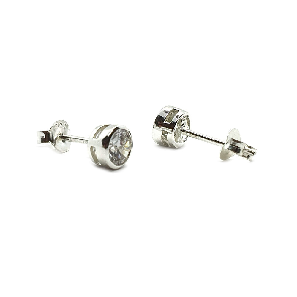 Sterling Silver & Cubic Zirconia Earrings (E667CZT)