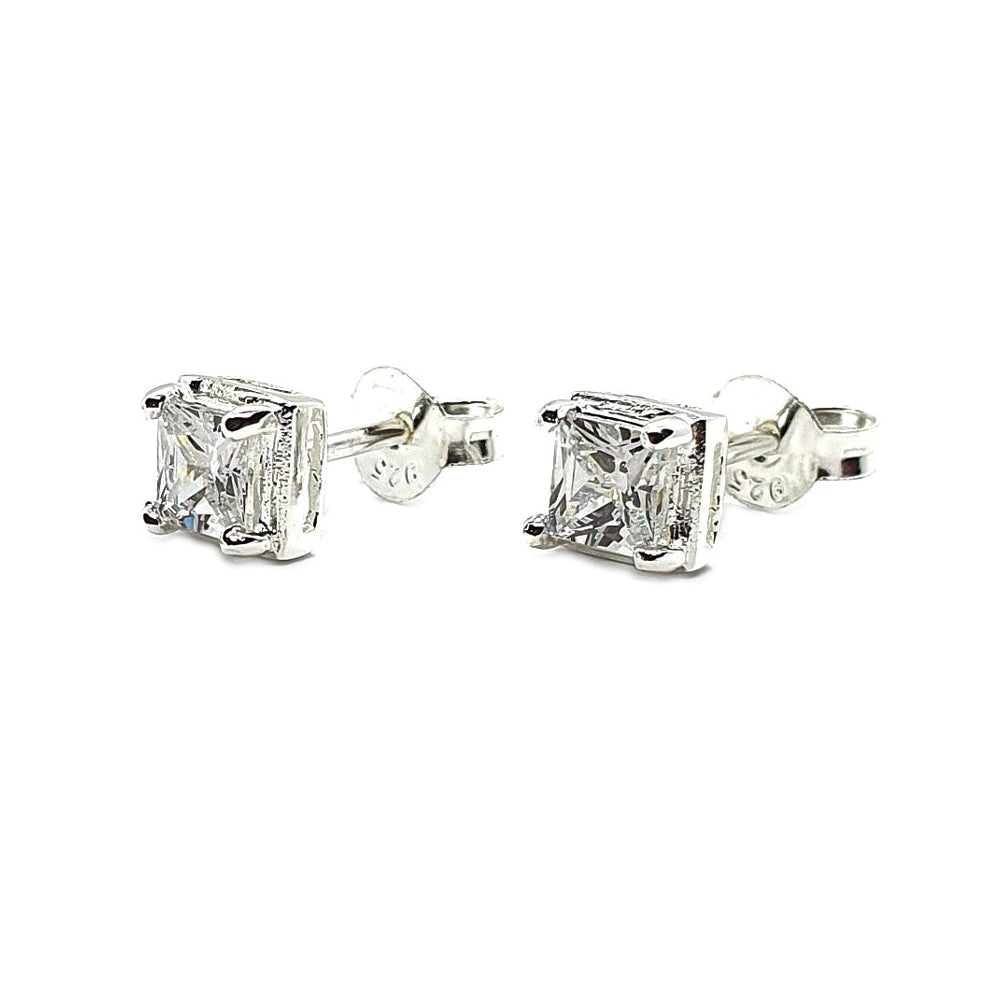 Sterling Silver & Cubic Zirconia Earrings (E672CZT)