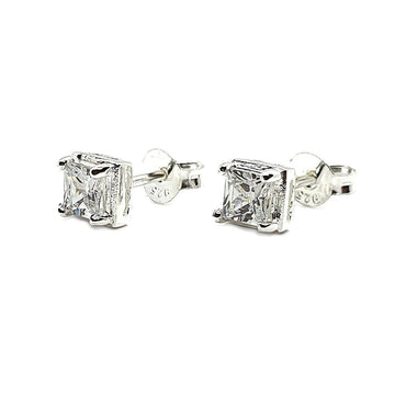 Sterling Silver & Cubic Zirconia Earrings (E672CZT)