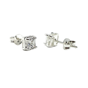 Sterling Silver & Cubic Zirconia Earrings (E672CZT)