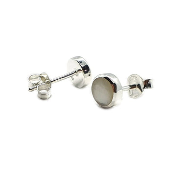 Sterling Silver & White Mother of Pearl Earrings (E682WPT)
