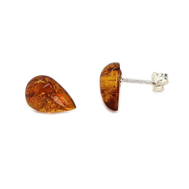 Sterling Silver & Amber Earrings (E719COT)