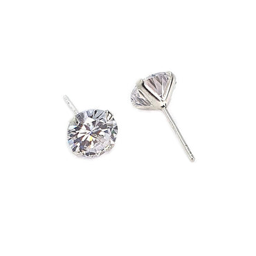 Sterling Silver & Cubic Zirconia Earrings (E724CZT)