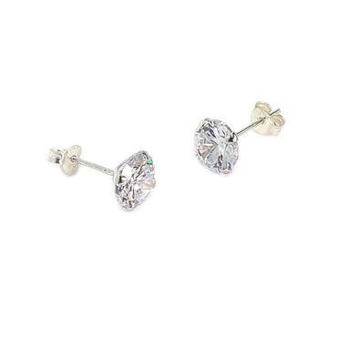 Sterling Silver & Cubic Zirconia Earrings (E724CZT)