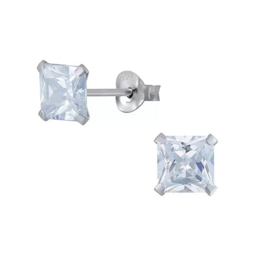 Sterling Silver & Cubic Zirconia Earrings (E725CZH)