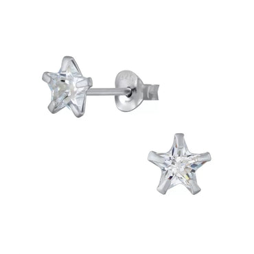 Sterling Silver & Cubic Zirconia Earrings (E728CZH)