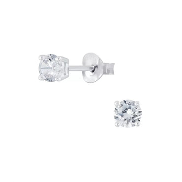 Sterling Silver & Cubic Zirconia Earrings (E732CZH)