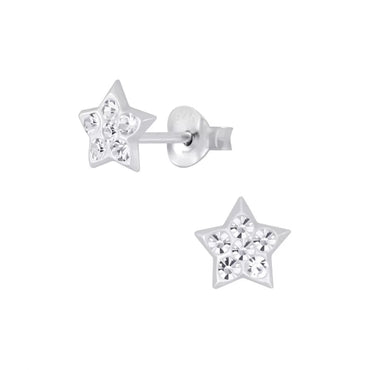 Sterling Silver & Crystal Earrings (E735CZH)