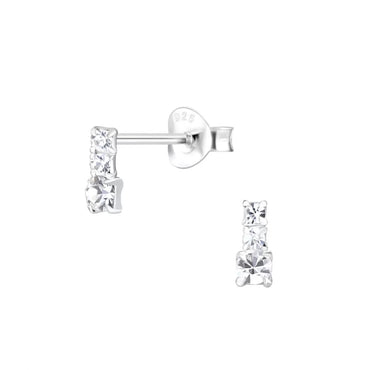Sterling Silver & Cubic Zirconia Earrings (E738CZH)