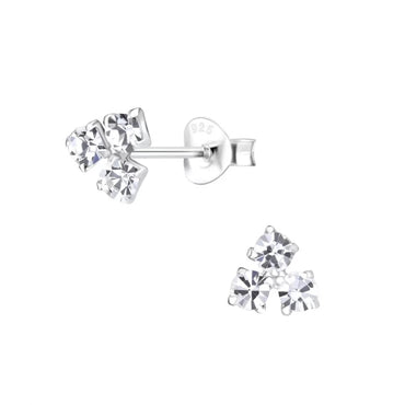 Sterling Silver & Cubic Zirconia Earrings (E739CZT)