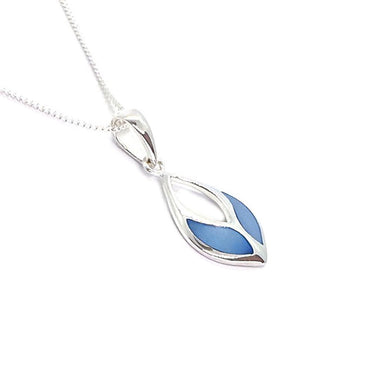 Sterling Silver & Blue Mother of Pearl Pendant (P426BPT)