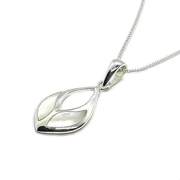 Sterling Silver & White Mother of Pearl Pendant (P426WPT)